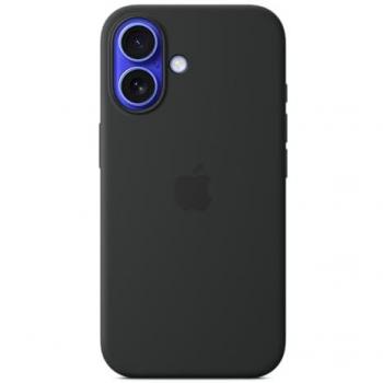Funda de silicona con MagSafe para iPhone 16 - Negro