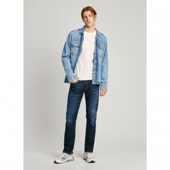 Pepe Jeans Men's Straight Leg Cash Denim in Worn Blue