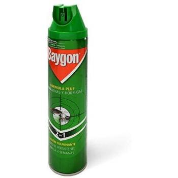Baygon - Insecticida contra cucarachas y hormigas, Formula Plus, acción rápida y efecto duradero, 400ml