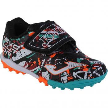 Zapatillas de fútbol para niño/a Joma Evolution Jr 2301 TF, color negro, con suela Turf