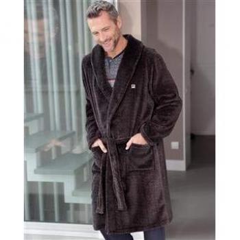 MASSANA Bata de Hombre Cruzada Estampada L686306 - Nocturno, XL