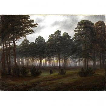 Noche por Caspar David Friedrich. 100% pintado a mano óleo sobre lienzo. Reproducción de alta calidad. Envío gratuito