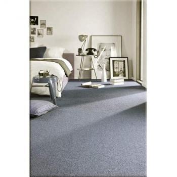 Moqueta Eton Plateado 100x250 cm - Alfombra de Pared a Pared en Gris Plata