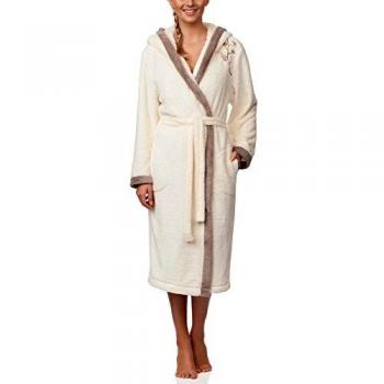L&L Bata con Capucha Ropa de Casa Mujer LL0030