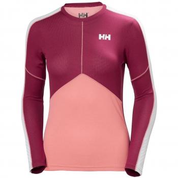 Helly Hansen W HH LIFA ACTIVE LIGHT LS - Camiseta interior térmica, Mujer, Rosa