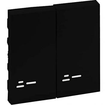 Legrand 864508 placa de pared y cubierta de interruptor Negro