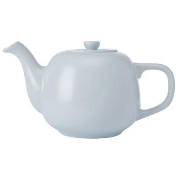 Tetera Cerámica Azul Cielo 600ml, Tradicional con Mango Cómodo y Boquilla Antigoteo, Apta para Lavavajillas