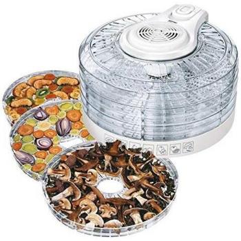 MPM MSG-02 Deshidratador de Alimentos, 5 Bandejas de 33 cm, Libre de BPA, 3 Niveles de Potencia/Temperatura Ajustable, Para Secar Frutas,