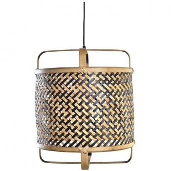 Lámpara de Techo DKD Home Decor Negro Marrón 220 V 50 W (36 x 36 x 48 cm)