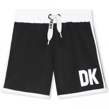 Bañador corto de niño DKNY con cintura a contraste y cordón de ajuste D60003