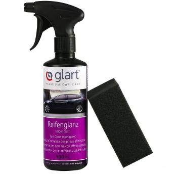 Glart 45RK Abrillantador de neumáticos para coche, 500 ml, con esponja aplicadora