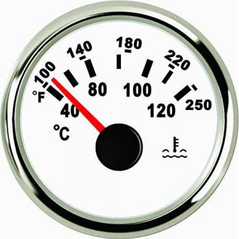 Agua medidor de temperatura 40-120℃ 52mm 9-32V con retroiluminación