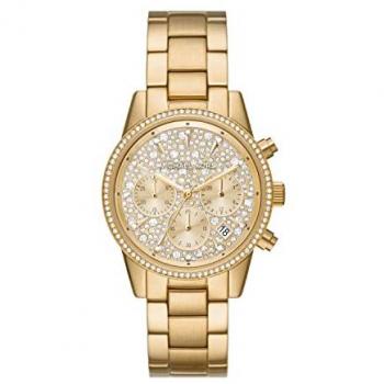 Reloj de mujer Michael Kors Ritz MK7310 cronógrafo de acero dorado