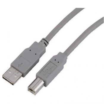Cable USB 2.0 de 0,5 m tipo A a tipo B en color gris - Sharkoon 4044951015290