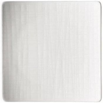 Rosenthal 11770 – 800001 – 16174 Mesh – Plato, Plano, Cuadrado, 14 cm, Color Blanco