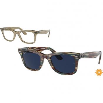 Ray-Ban RB2140F Original Wayfarer Asian Fit 1387GG Men's Eyeglasses Size 52 (Frame Only) - Blue Light Block Available