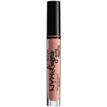 NYX PROFESSIONAL MAKEUP pintalabios líquido brillante Lip Lingerie Glitter Tono 6 Butter Color Nude