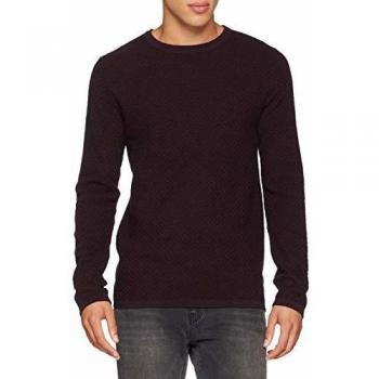 JACK & JONES Jprthomas Knit Crew Neck Noos suéter, Rojo