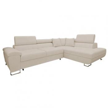 Sofá rinconero Comfivo 290 Premium, Función de descanso y Caja de ropa de cama, L-Forma, 270x202x71cm