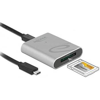 Lector de Tarjetas USB Tipo C para Tarjetas de Memoria CFexpress con Caja de Aluminio
