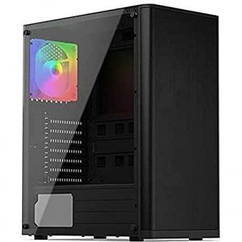 Caja de PC SilentiumPC Ventum VT2 TG ARGB ATX con 2 ventiladores de 120mm y 2 puertos USB 3.0