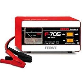 Cargador de batería Ferve F-705 - Cargador de batería inteligente, compatible con múltiples tipos de baterías, protección contra sobrecarga y cortocircuito, indicador LED de estado de carga