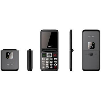 Teléfono Móvil Qubo X-10 para Personas Mayores con Pantalla de 2,4 y 32 MB RAM - Negro