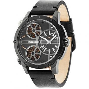 Police Reloj Analogico para Hombre de Cuarzo con Correa en Piel PL14699JSB.02
