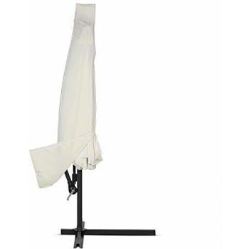 Funda de Protección Impermeable y Transpirable para Parasol Beige 3,5m con Cierre de Cremallera