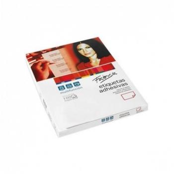 Etiquetas Adhesivas A4 105x148mm Cantos Rectos 100 Hojas 4 Etiquetas por Hoja Multifunción