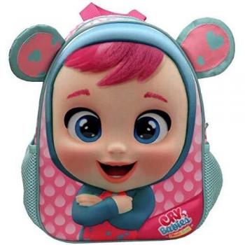 Bebés Llorones - Mochila infantil Eva 3D Lala, 30 x 11 x 21 cm, Color Rosa