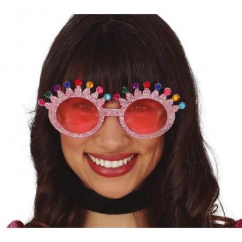 Gafas Rosas con Glitter
