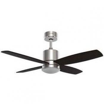 Universal Blue MIDI 4042X Ventilador de Techo con Luz LED Silencioso Inox/Marrón Motor DC 55W 106 cm