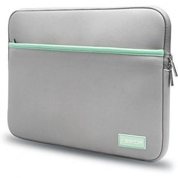 ibenzer-premium bolsa de portátil funda protectora funda de neopreno con bolsillo para accesorios gris gris 13-13,3 pulgadas