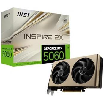 Tarjeta Gráfica MSI GeForce RTX 5060 Inspire 2X OC 8GB GDDR7 PCIe 5.0