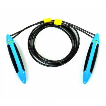 Reebok Weighted Pro Speed Rope - Comba de velocidad lastrada, color cyan