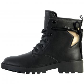 Botines Geox Casey Girl Negros con Cierre de Cordones para Niña