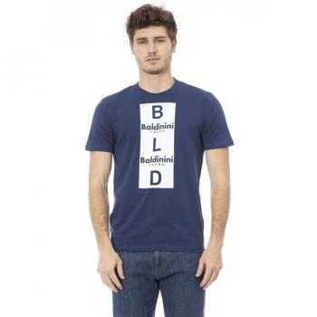 Baldinini Trend Blue Cotton T-Shirt - XS