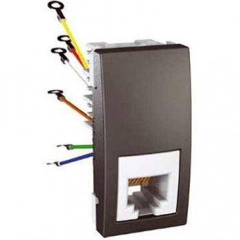 Schneider elec ppm - pmu 13 40 - Toma rj-12 6 contactos estrecho serie unica top grafito