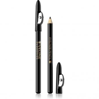 Eveline Cosmetics Long-Lasting Eyeliner Pencil with Sharpener, Shade Black, 1 g