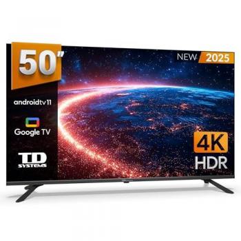 Televisor LED 50 TD Systems Prime50K20GLE Smart TV 4K HDR10 Android 11 con Google Assistant y Control por Voz