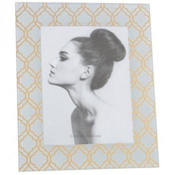 Marco de Fotos Alexandra House Living Dorado Cristal 23 x 1 x 28 cm