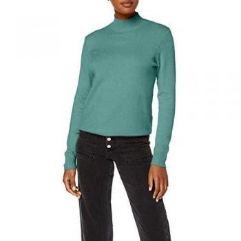 Vila NOS Viril L/s Turtleneck Knit Top-Noos suéter, Turquesa