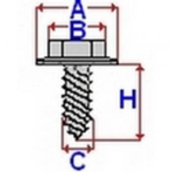 Tornillo y Grapa ROMIX C60913, 2 Piezas, Alta resistencia, Acero inoxidable, Diseño versátil para múltiples aplicaciones
