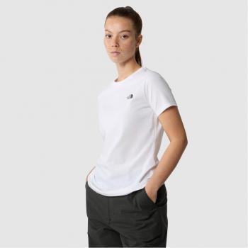 Camiseta de mujer The North Face Simple Dome manga corta blanca puro - XS
