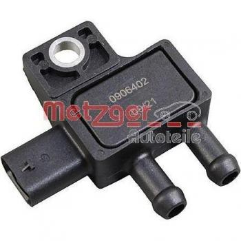 Sensor de presión de gas de escape METZGER 0906402, tipo: sensor, características: mide la presión del gas de escape, compatible con diversos modelos de vehículos, fabricado por METZGER