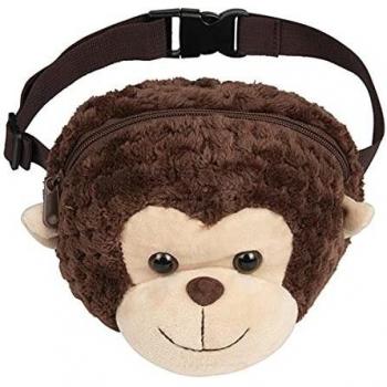 PERLETTI Bolso riñonera peluche con mono Liu