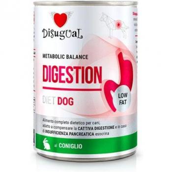 Disugual Comida Húmeda para Perros Digestión Sensible Baja en Grasas Sabor Conejo 400g