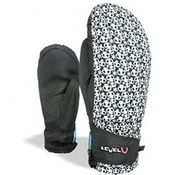 Niveles Joven Juke Mitt Guantes de Invierno, Invierno, niño, Color Blanco y Negro, tamaño 3XL