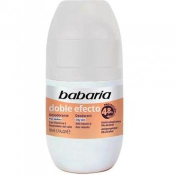 Babaria Deodorant Double Effect Antiperspirant Roll-On Anti-Hair Regrowth 50 ml